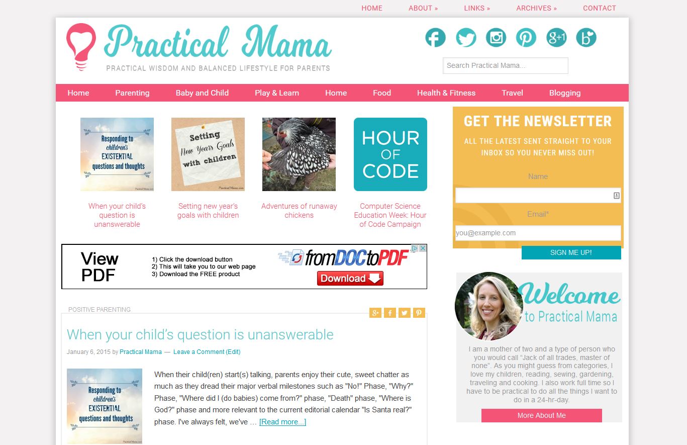 PracticalMama.com got a facelift