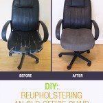 DIY: Reupholstering the old office chair